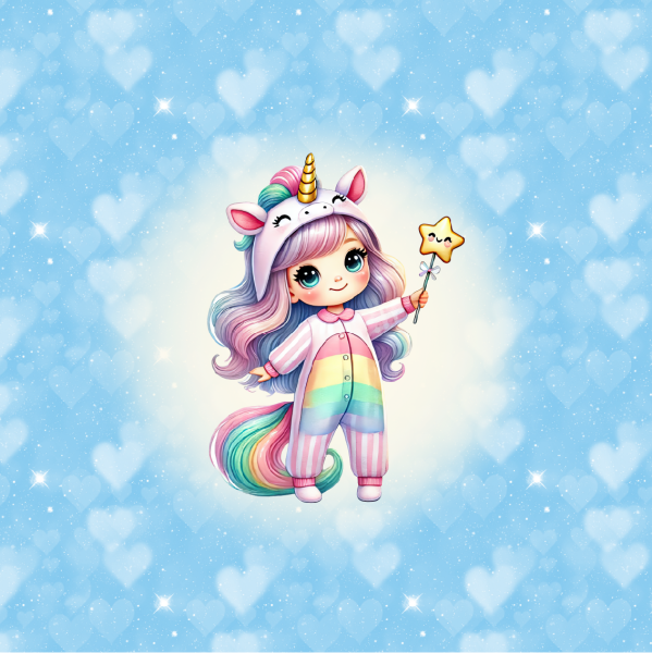 VB Little Unicorn Girls in Love Panel 7